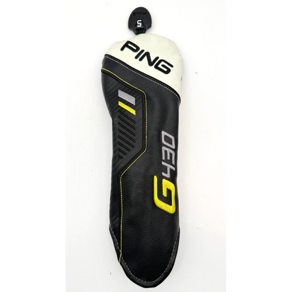 PING G430 Fairway Wood Headcover Golf Black White Chartreuse Adjustable Tag OEM